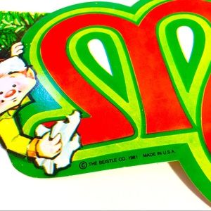 Vintage 1981 Beistle Merry Christmas Banner